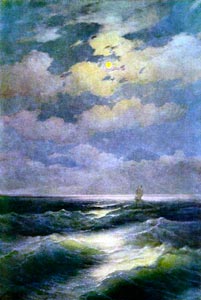 Сочинение описание по картине Айвазовского Море. Лунная ночь