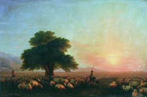 Сочинение описание по картине Айвазовского Отара овец